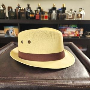 Men's Panama Fedora Hat (L)